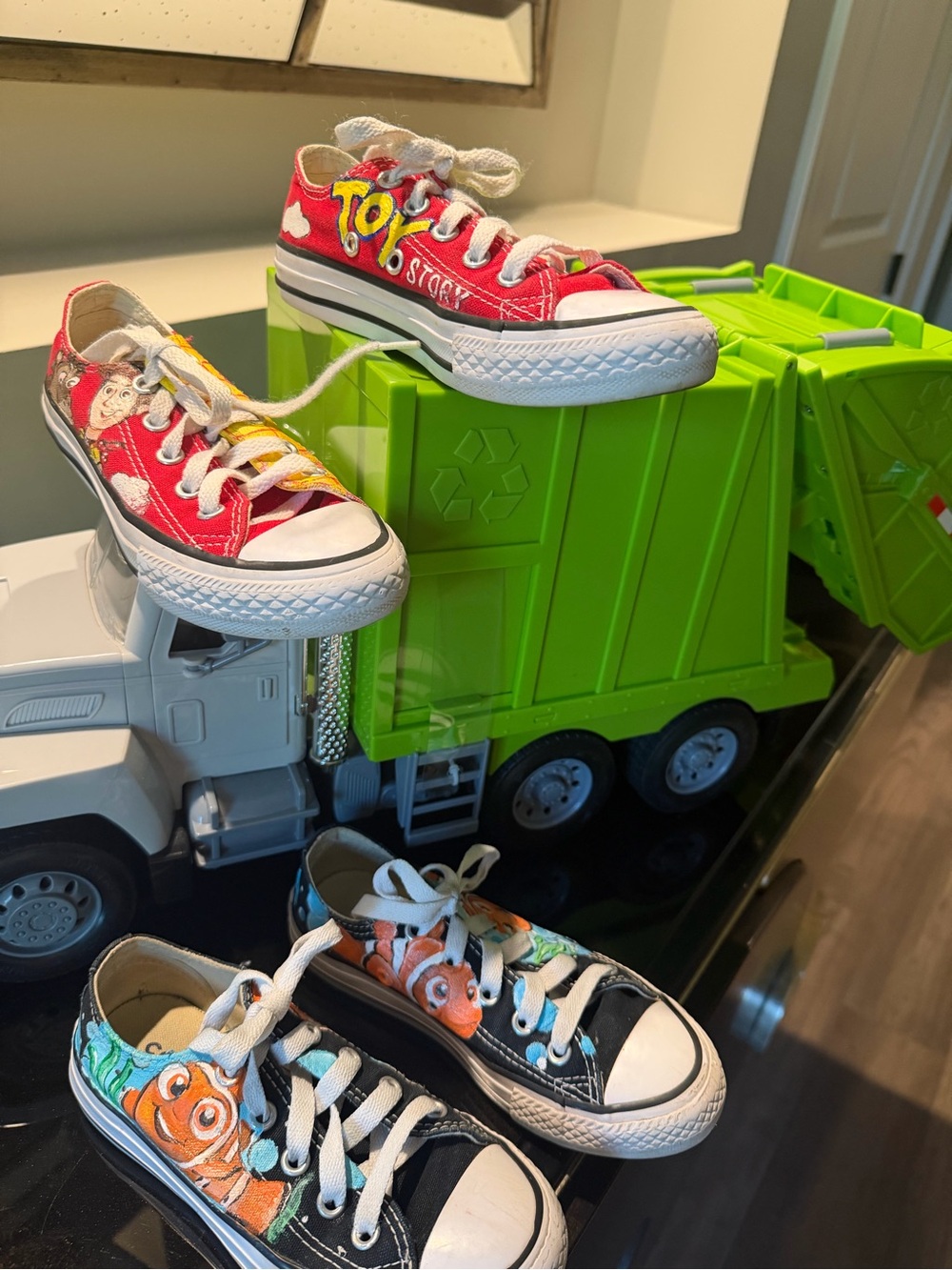 Converse Hand painted Kids Canvas Sneakers
